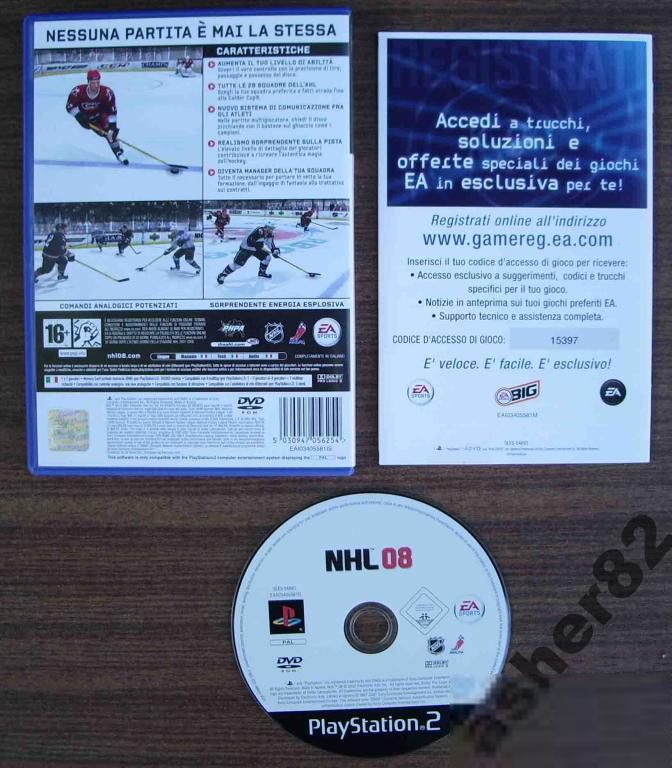 Игра на PS2 "NHL 08"       (PAL) - фото фото фото 1