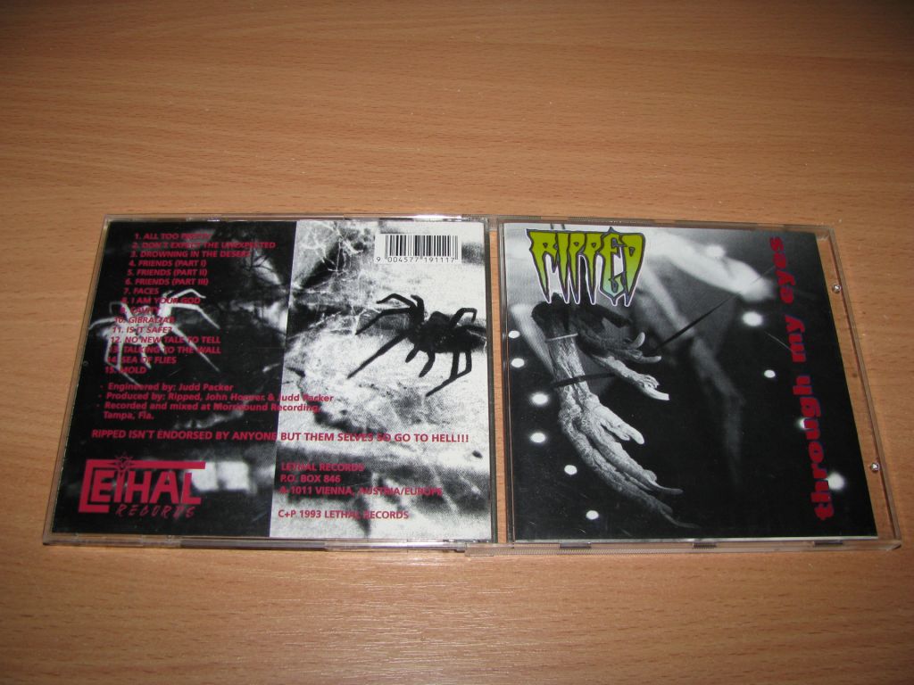 RIPPED - Through My Eyes  (1993 Lethal 1st press) - фото фото фото 0