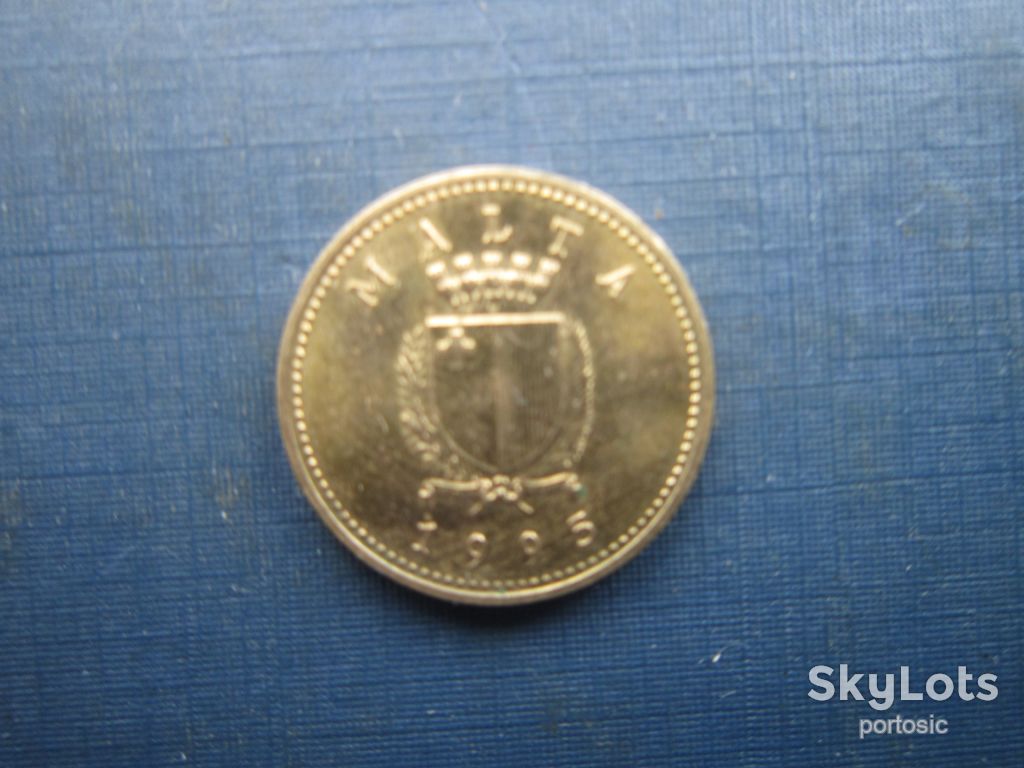 Монета 1 цент Мальта 1995 фауна видра - фото фото фото 1
