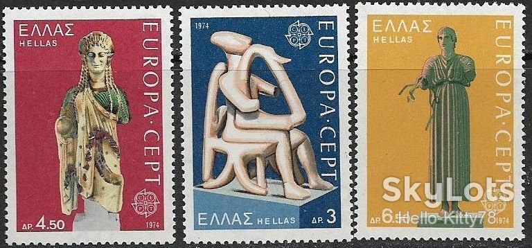 Греция 1974 Европа CEPT Mi 1166-1168 MNH - фото фото фото 0