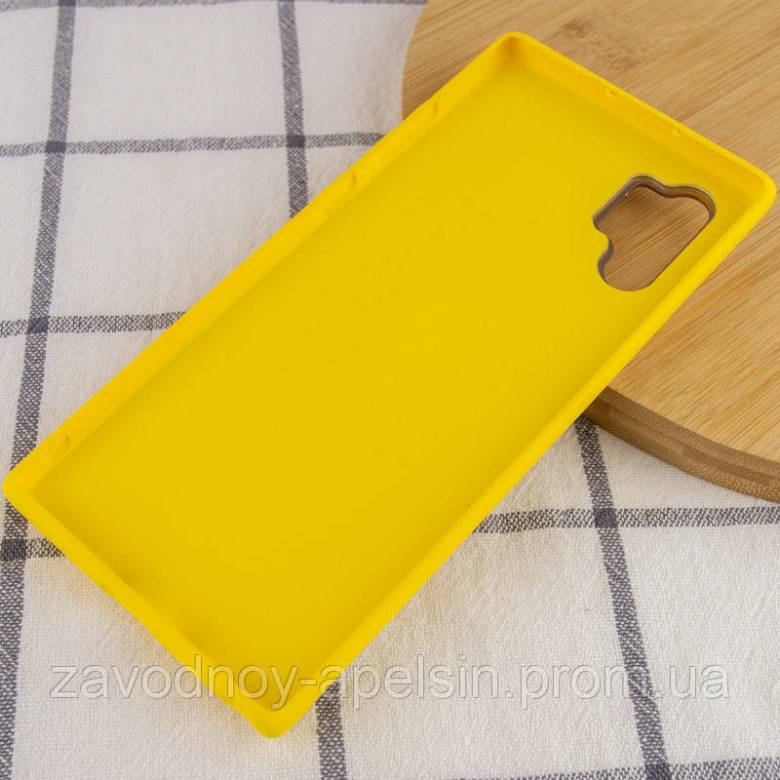Samsung N975 Note 10 plus Кожанный Чехол Epik (желтый) - фото фото фото 2