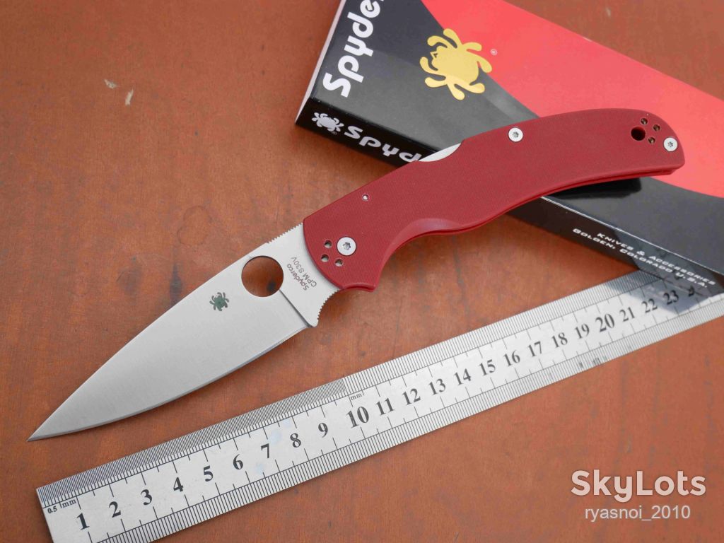 Spyder Native Chief C244, 8Cr14MoV, G10 Red, Replica, Tactical, EDC, Back Lock - фото фото фото 1