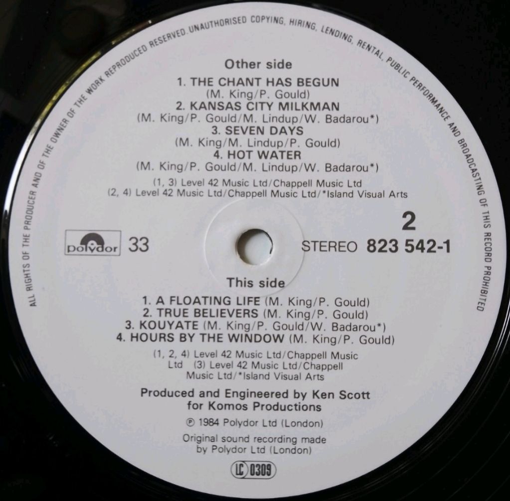 Level 42 - True Colours - 1984.   (LP). 12. Vinyl. Пластинка. Germany. - фото фото фото 5