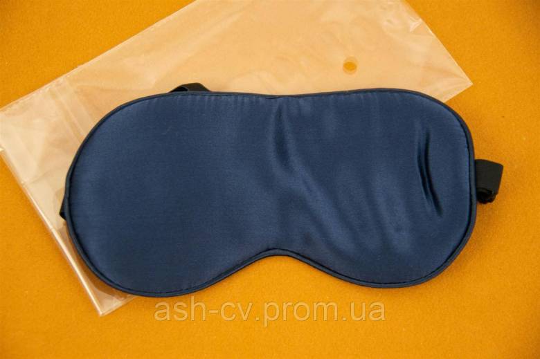 Маска, для сну, на очі, Premium, Silk Sleep Mask, Blue - фото фото фото 1