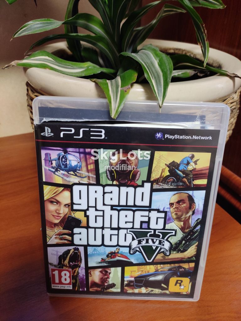 Лицензионный диск Grand theft Auto V, PS3, диск Blu-ray, карта - фото фото фото 0