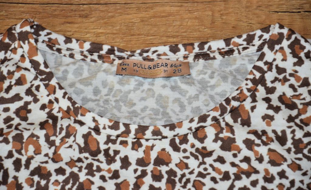 Футболка леопард Pull&amp;Bear р-р S-M - фото фото фото 1
