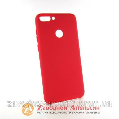 Huawei P Smart (FIG-LX1) силиконовый чехол Colorful красный - фото фото фото 0