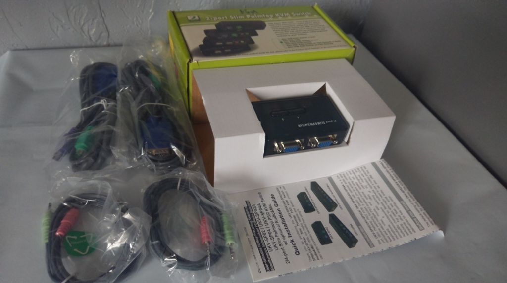 2 Port Slim Palmtop Kvm Switch Sealed Ps/2 Switch Audio NEW - фото фото фото 3