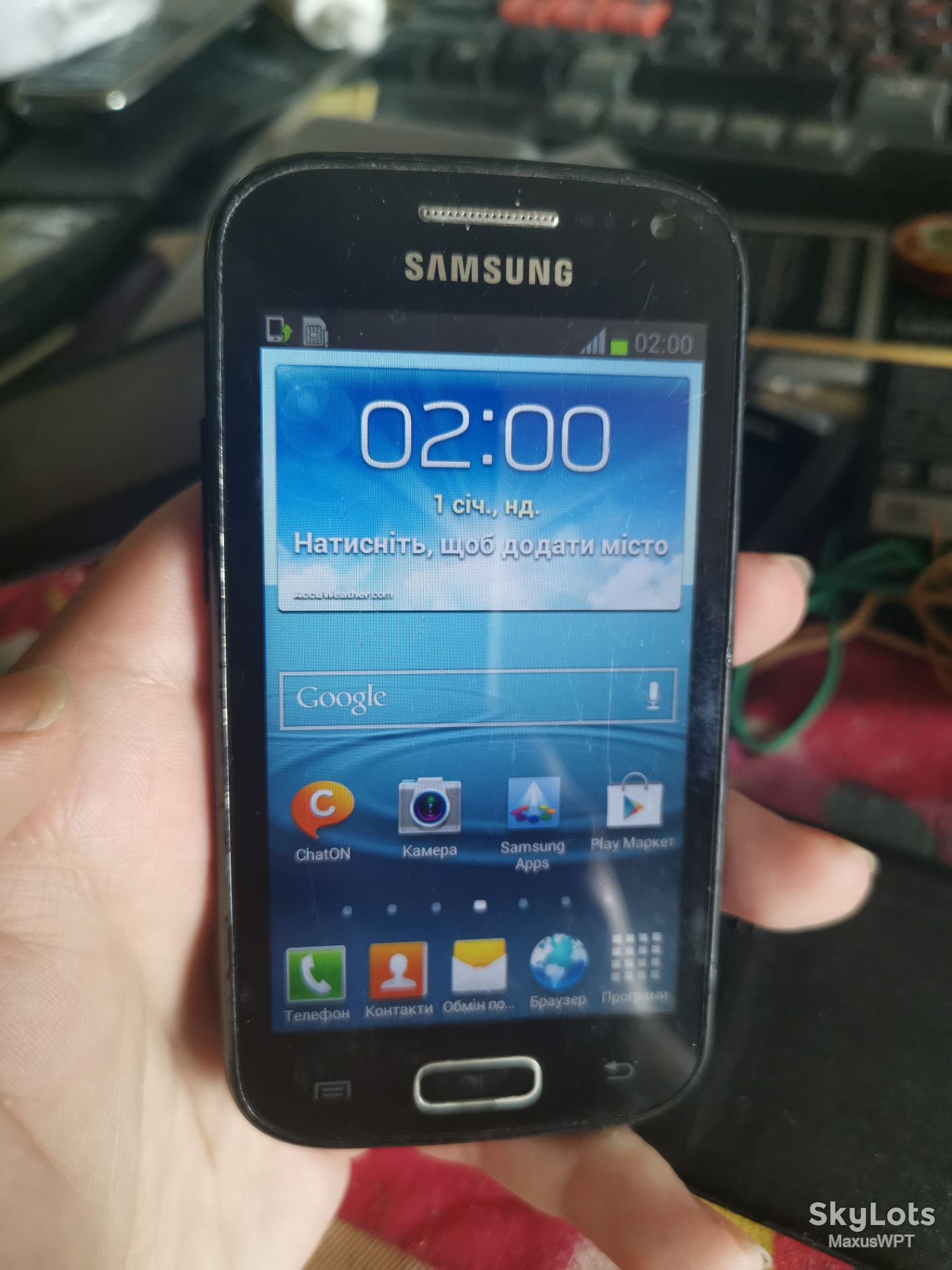 #1242 Sklad Samsung ACE 2 I8160 Blue - фото фото фото 0