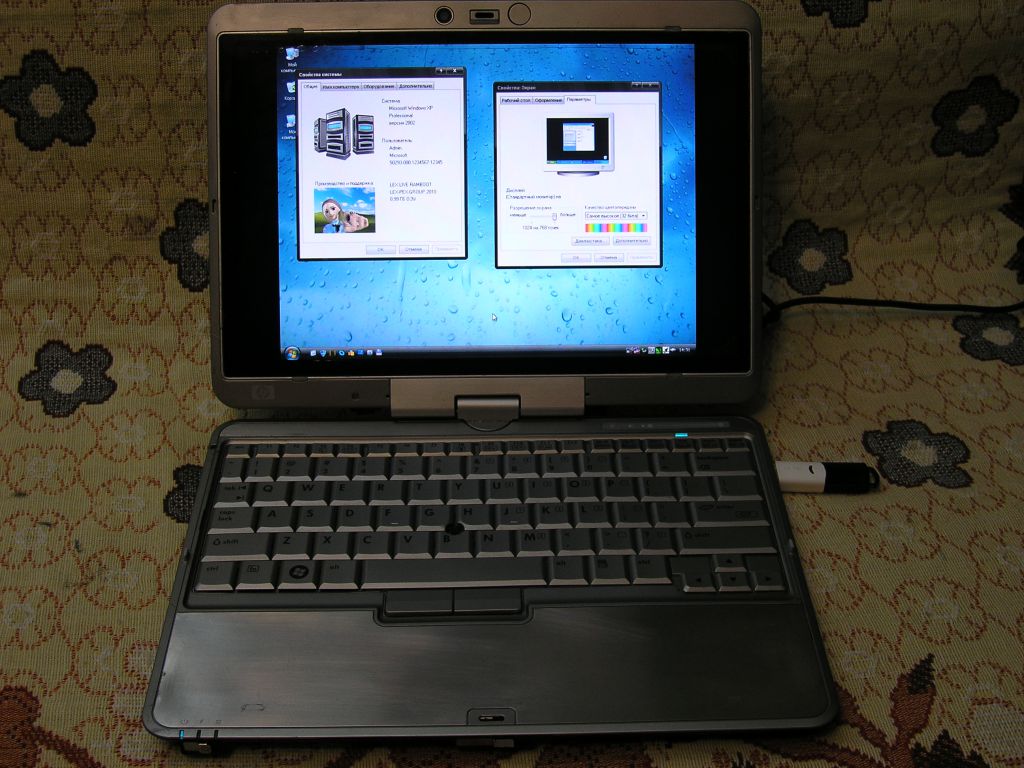 Tablet PC 2710P: 12"Wide IPS Hydis, C2D - фото фото фото 4