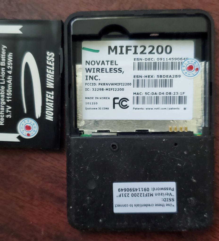 Verizon Novatel MiFi2200, wifi модем 3g cdma, точка доступу - фото фото фото 2