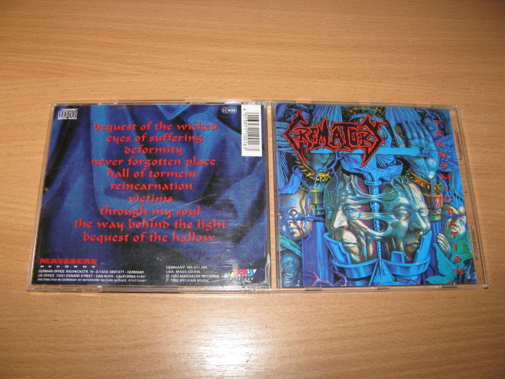 CREMATORY - Transmigration  (1993 Massacre 1st press) - фото фото фото 0