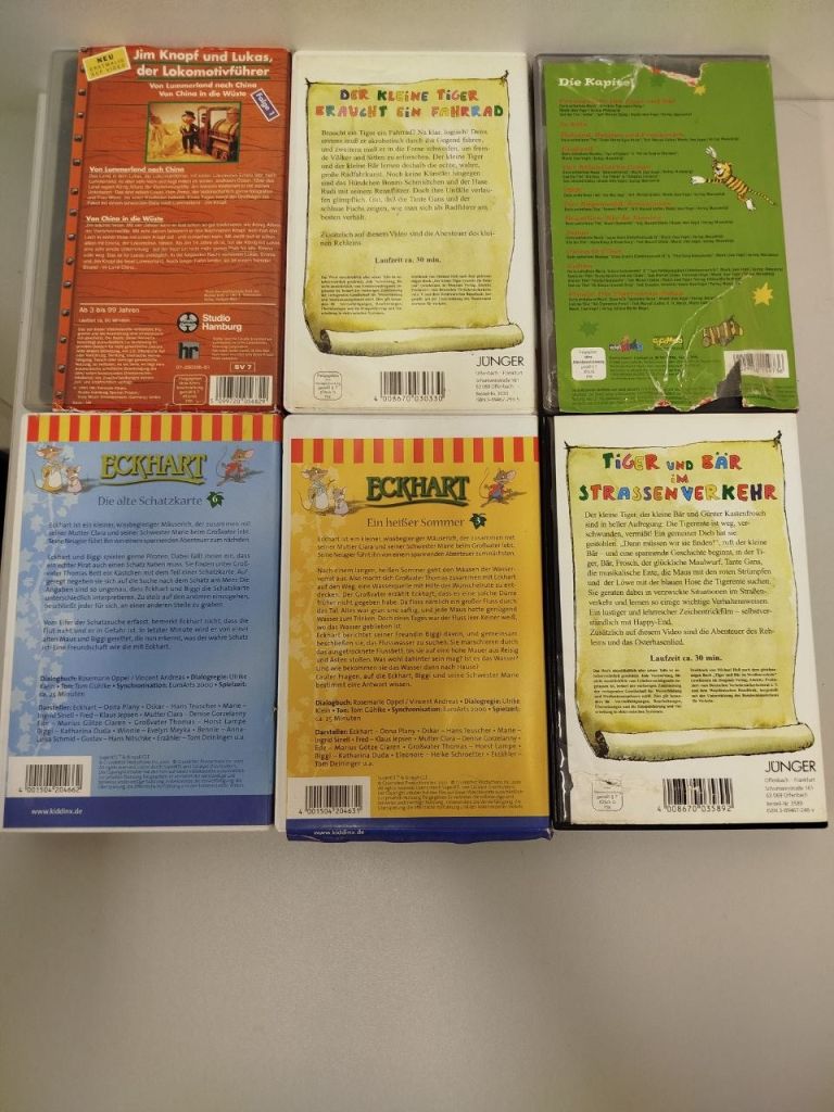 Відеокасета VHS з Німеччини  (дитячі, мультфільми) – 13 шт. - фото фото фото 2