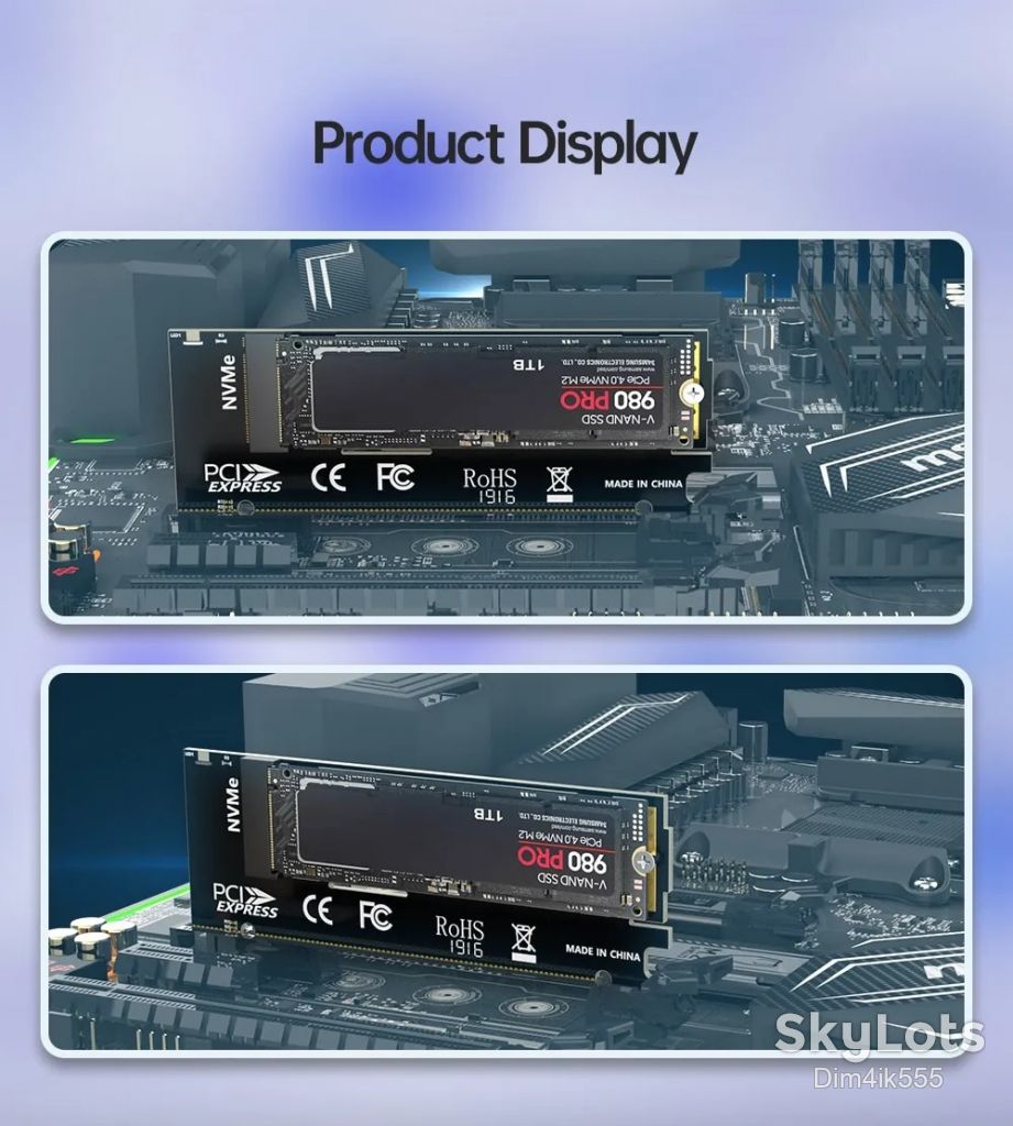 Адаптер JEYI M.2 NVMe M-key SSD to PCI-E 3.0 X16 - фото фото фото 10