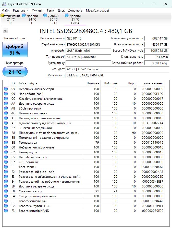 480Gb MLC SSD Intel DC S3610 Series 2.5" SATAIII - фото фото фото 1