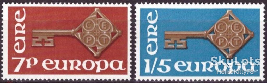 Ирландия 1968 Европа СЕРТ Mi 202-203 MNH - фото фото фото 0