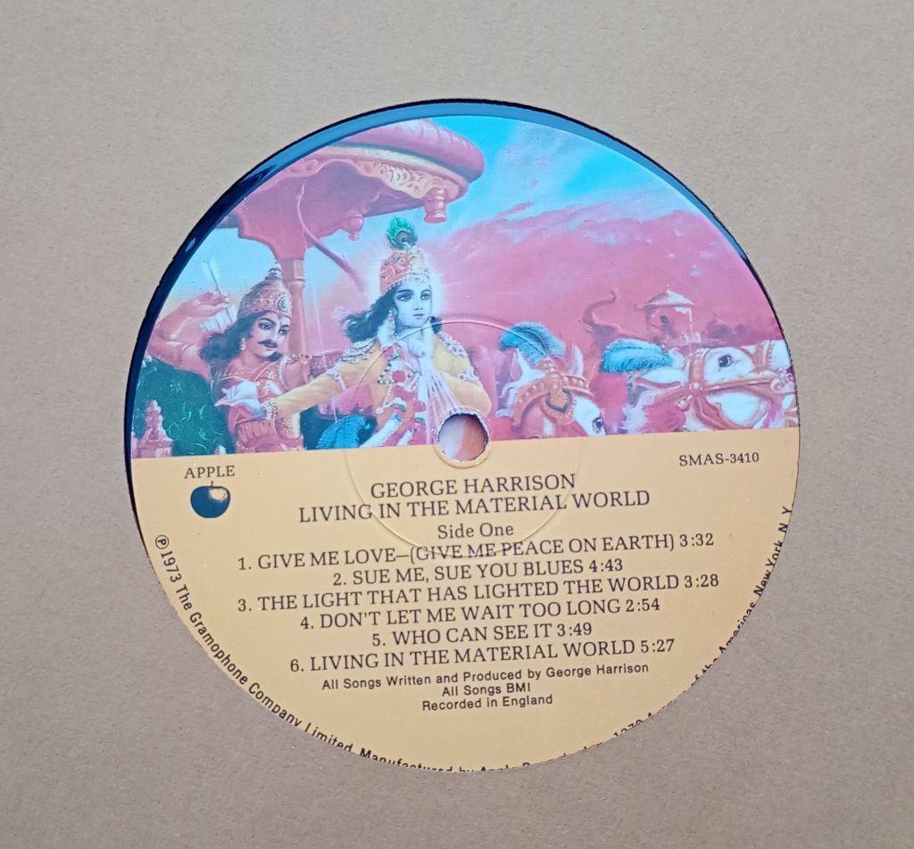 GEORGE HARRISON Living In The Material World LP  VG++/EX- - фото фото фото 4