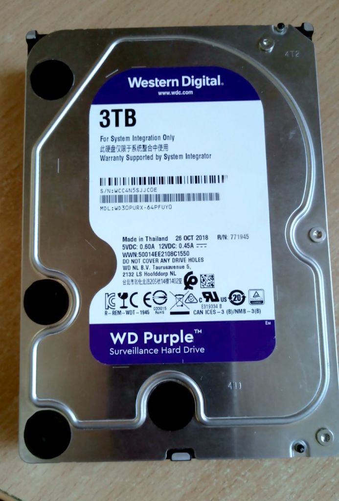 Жесткий диск WD Purple, 3TB, 3.5" . - фото фото фото 0