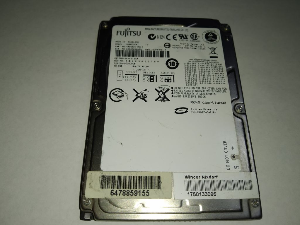 Fujitsu 40 Gb 2,5 IDE - фото фото фото 0