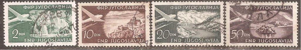 Югославия 1951-52 Sc.С35,С39,С41,С50 гаш. - фото фото фото 0