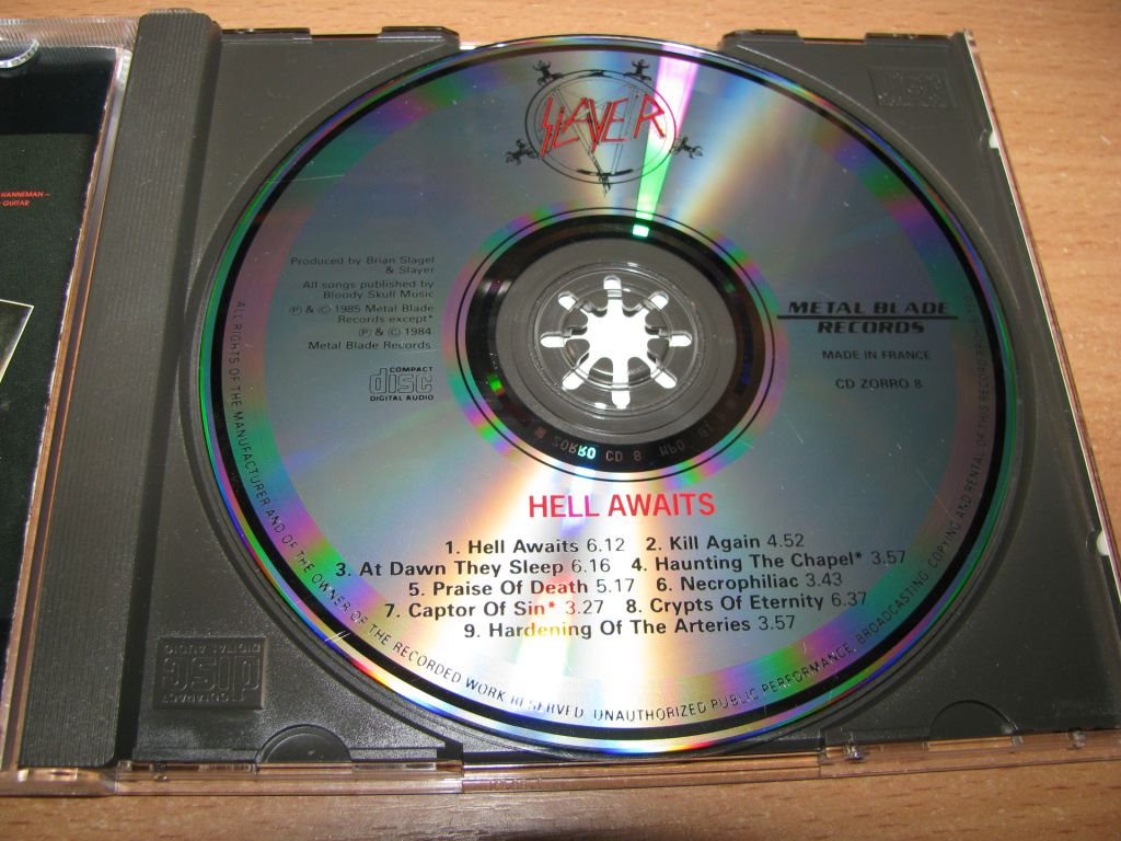 SLAYER - Hell Awaits  (1985 Music For Nations) VG+ - фото фото фото 2