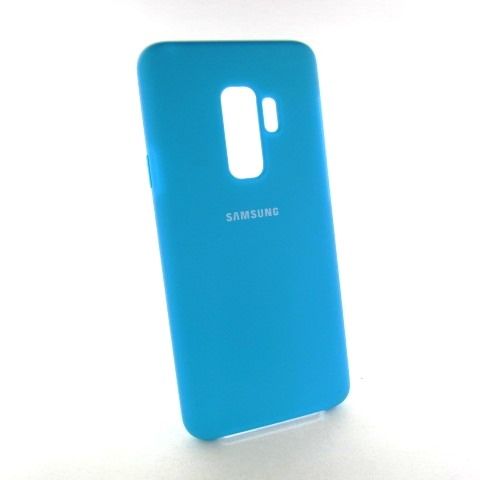 ЧЕХОЛ НАКЛАДКА Samsung S9 plus G965 SILICONE COVER blue - фото фото фото 1