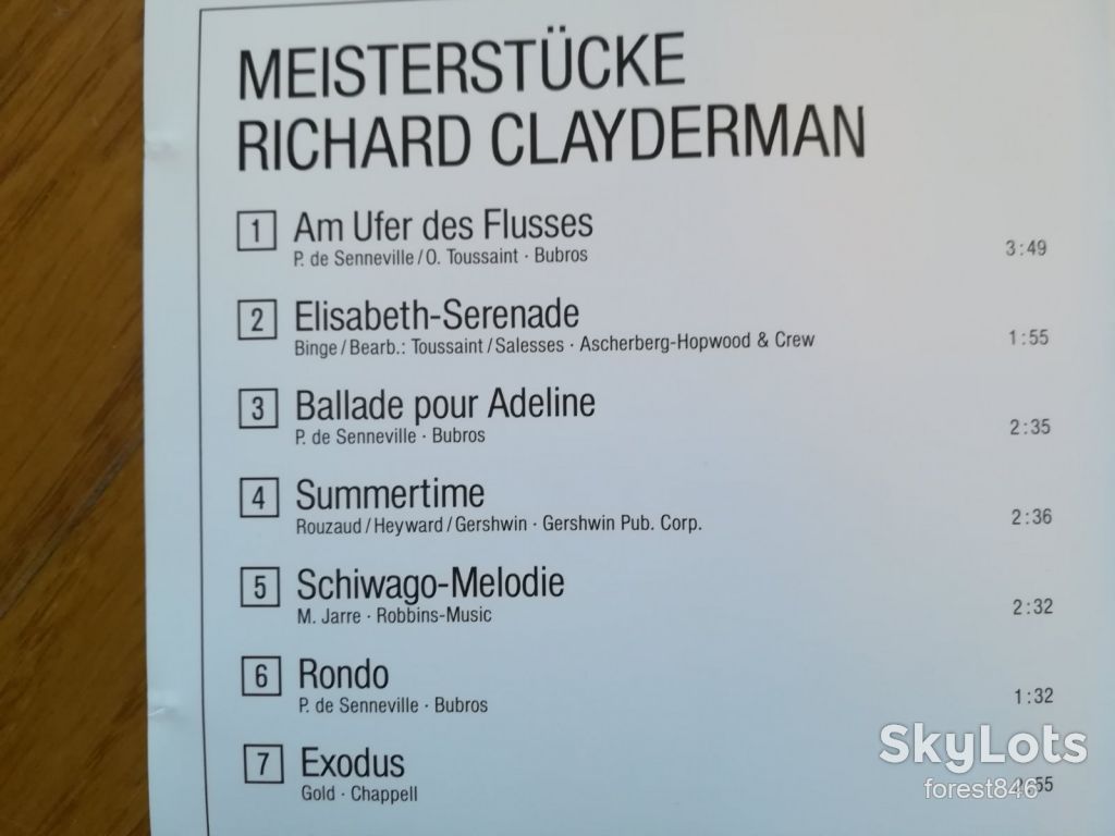 Richard Clayderman-Meisterstucke-состояние: 5 - фото фото фото 4
