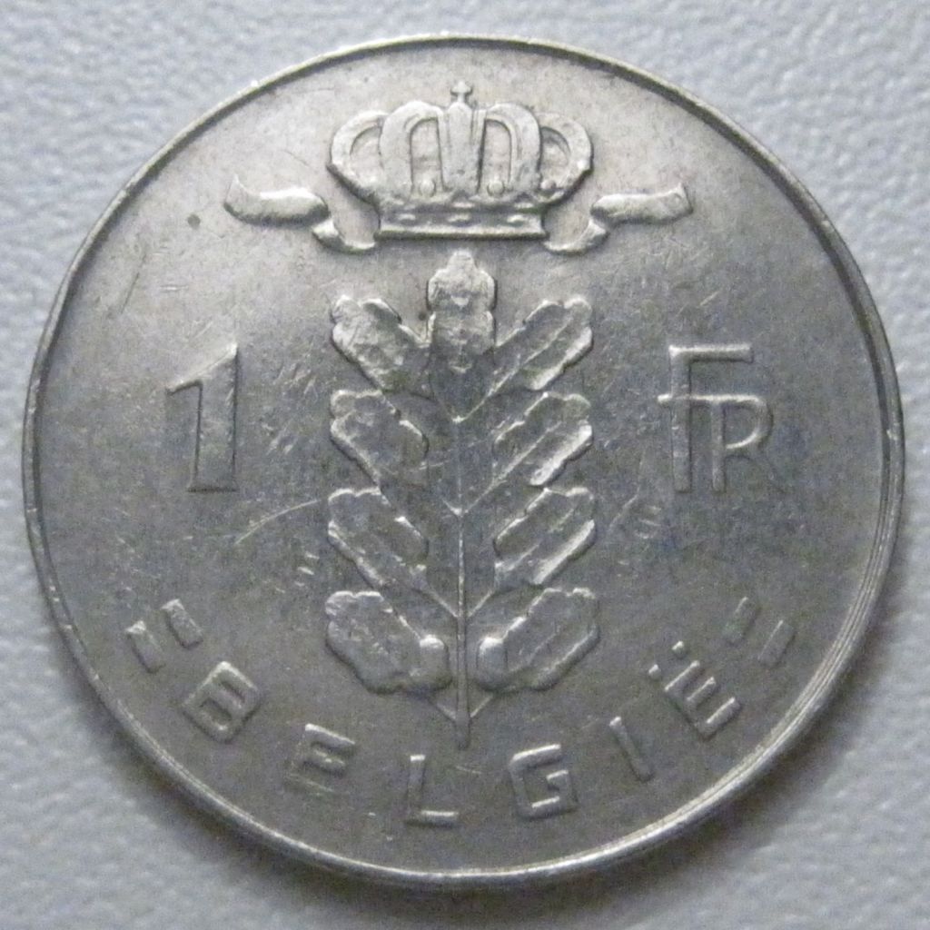 Бельгія 1 франк 1973 року Belgie 42640 - фото фото фото 0