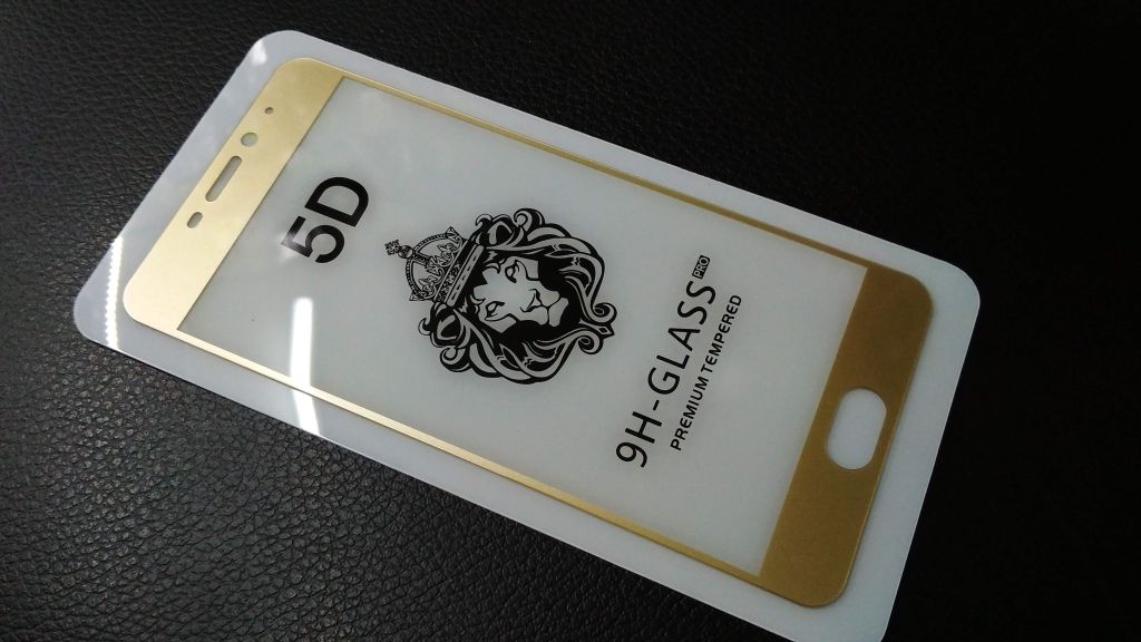 Защитное стекло Full glue для Meizu M6 gold - фото фото фото 1