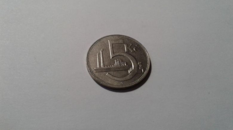 Чехословакия. 5 крон. 1938. - фото фото фото 0