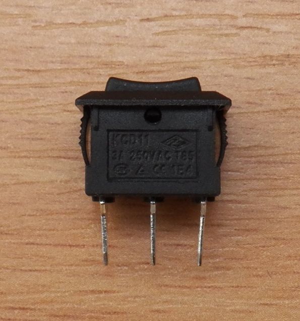 Перемикач mini 3 pin 3A 250V KCD11 NEW - фото фото фото 1