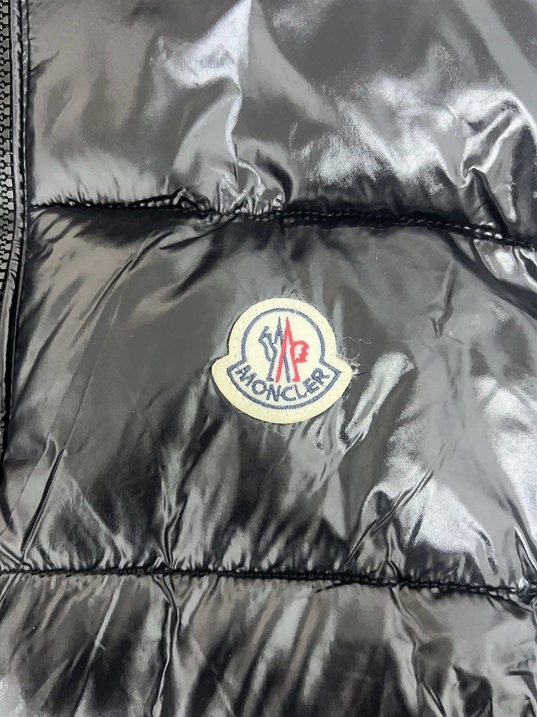 Жилетка чоловіча MONCLER Black глянц - фото фото фото 2