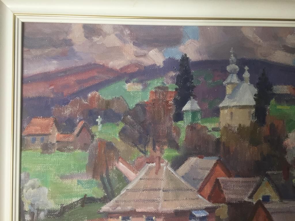 Закарпатська школа живопису. В.Габда. " Село Стрічава". 1994 р. - фото фото фото 4