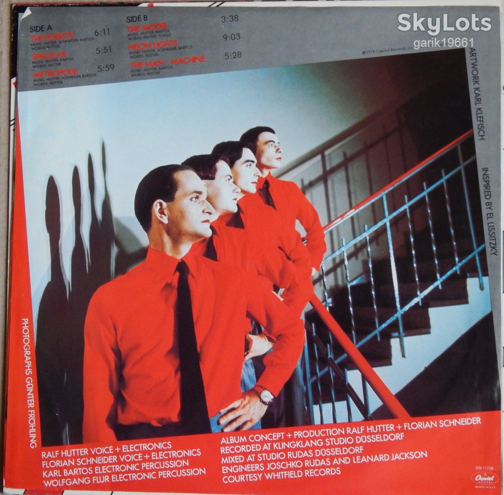 Kraftwerk – The Man · Machine  (Capitol Records – SW-11728,  Canada) insert EX+/NM- - фото фото фото 2