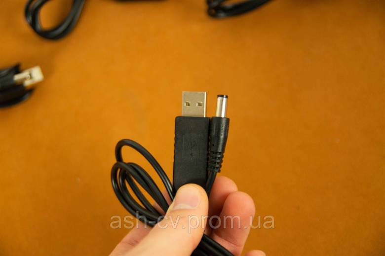 Кабель перетворювач з USB 5V на штекер 5.5мм 12V - фото фото фото 5