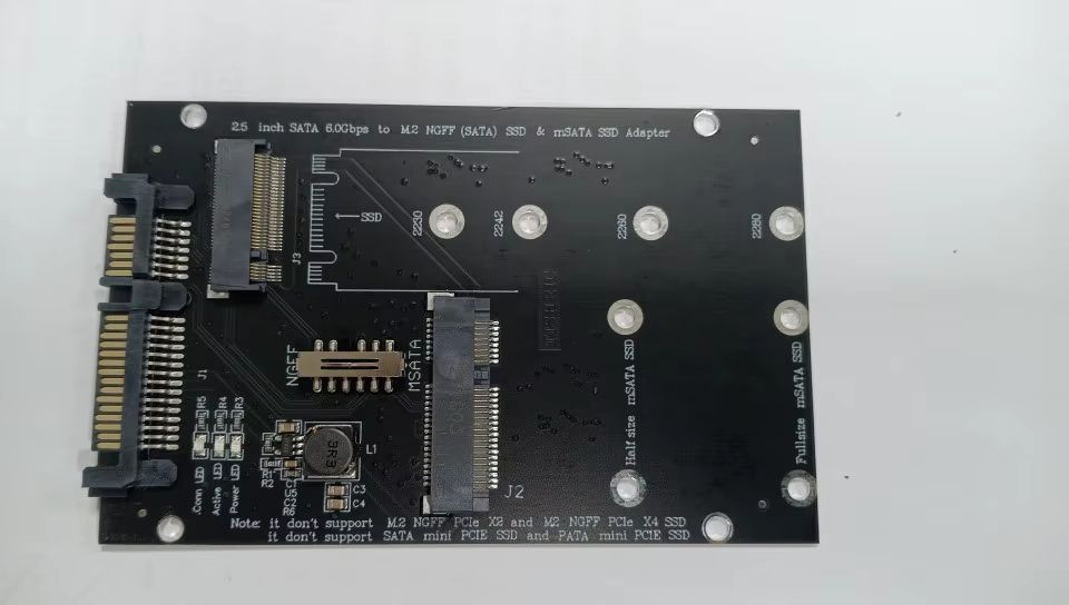 Адаптер конвертер M.2 + Msata SSD To SATA 3.0 2.5" для ПК, ноутбука - фото фото фото 5