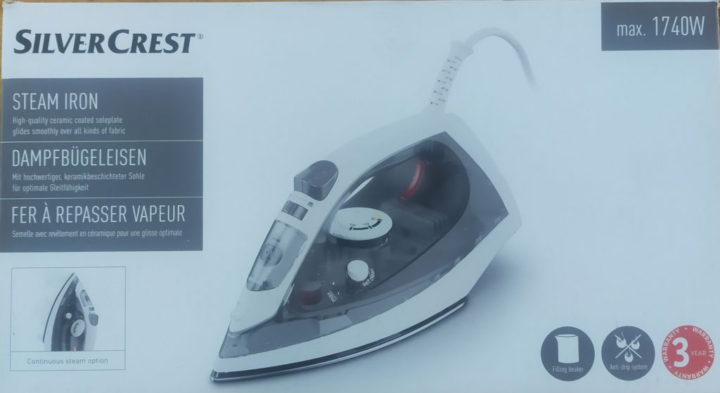 Новый небольшой немецкий утюг Silver Crest SDB 1600 B4 из Германии с гарантией - фото фото фото 6