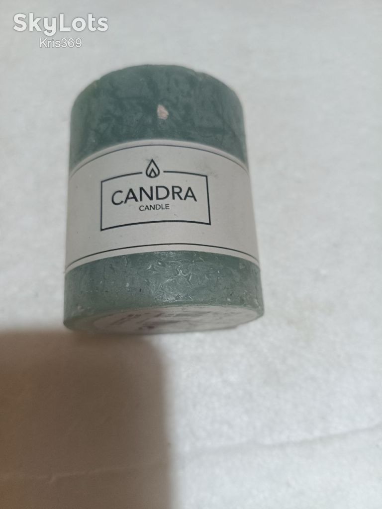 Свічка інтер'єрна фактурна CANDRA Candle  (6.8×8 см, 30 год) - фото фото фото 6