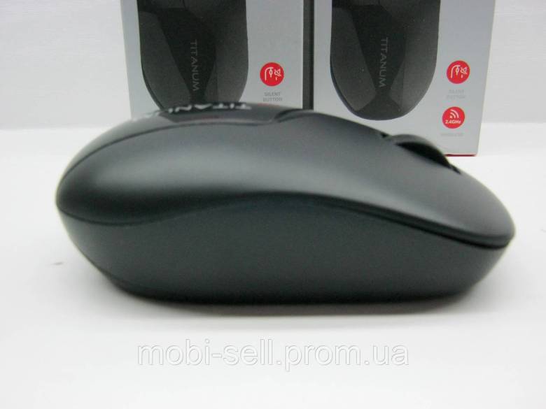 Миша бездротова TITANUM MS001W Black 2.4 GHz Optical Mouse, 3V / ААA - фото фото фото 3