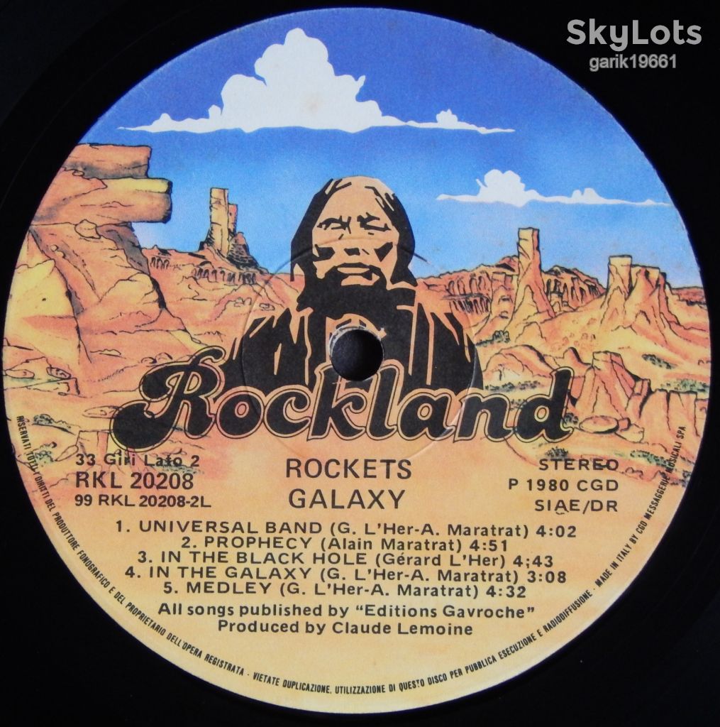 Rockets – Galaxy  (Rockland Records – RKL 20208, Italy) insert EX+/EX+ - фото фото фото 4