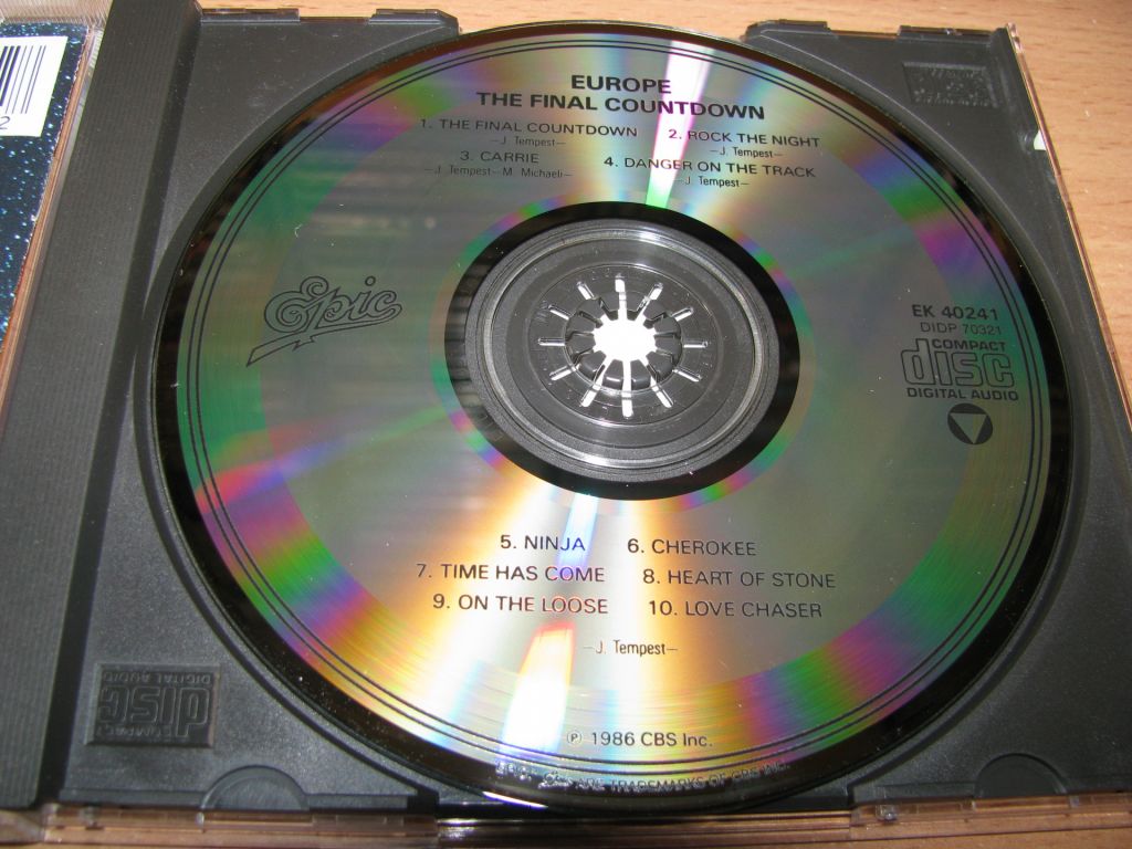 EUROPE - The Final Countdown        (1986 Epic 1st press  USA) - фото фото фото 2