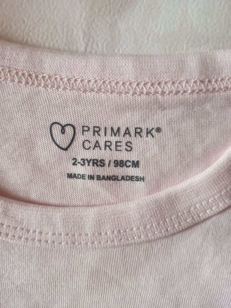 Майка для дівчинки primark 2-3, 3-4, феї рожевого кольору 6772 - фото фото фото 2