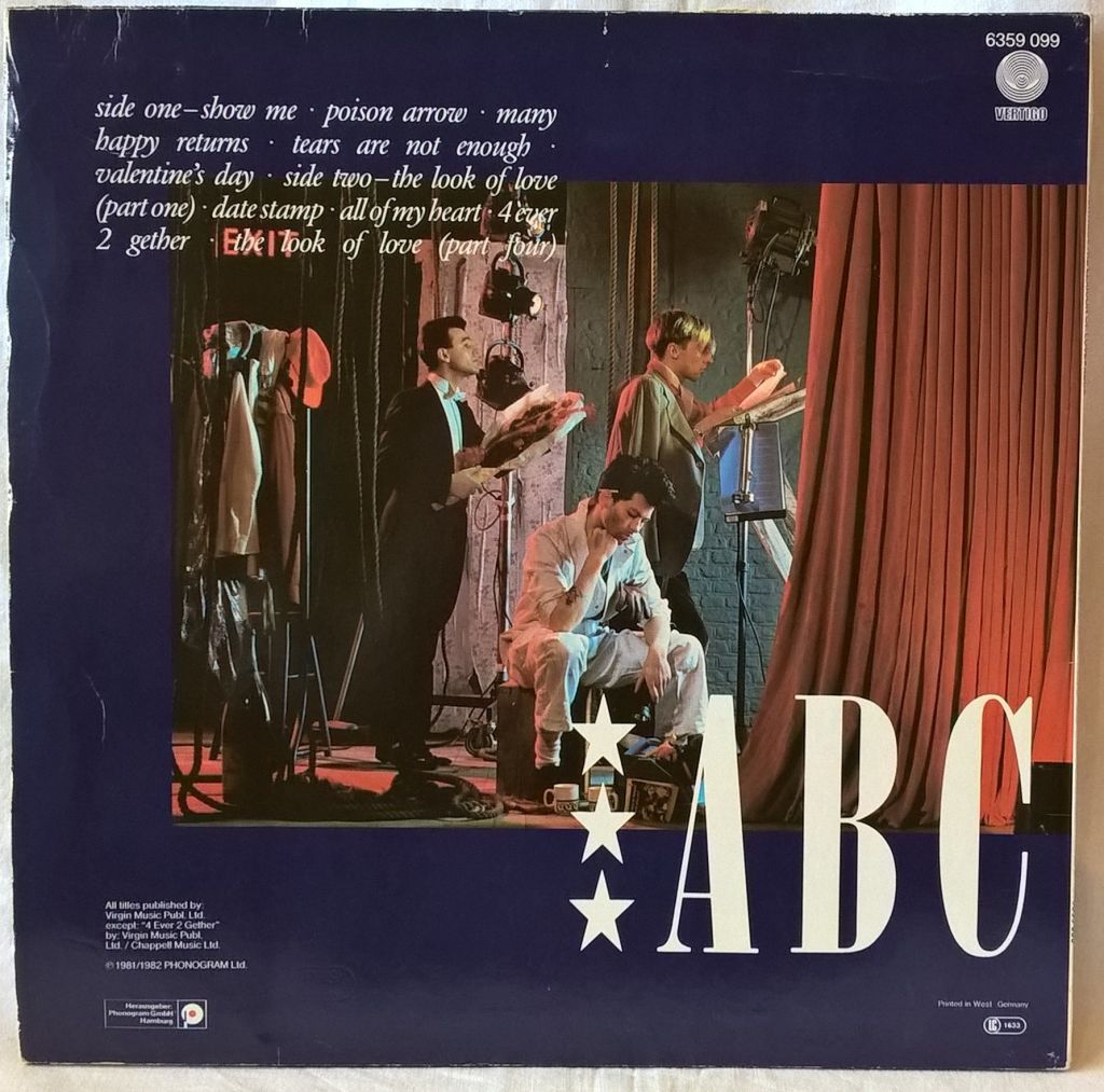 ABC - The Lexicon Of Love - 1982.   (LP). 12. Vinyl. Пластинка. Germany. - фото фото фото 2
