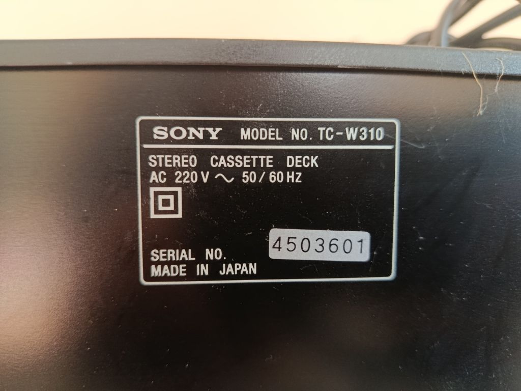 Касетна дека SONY TC-W310 - фото фото фото 5