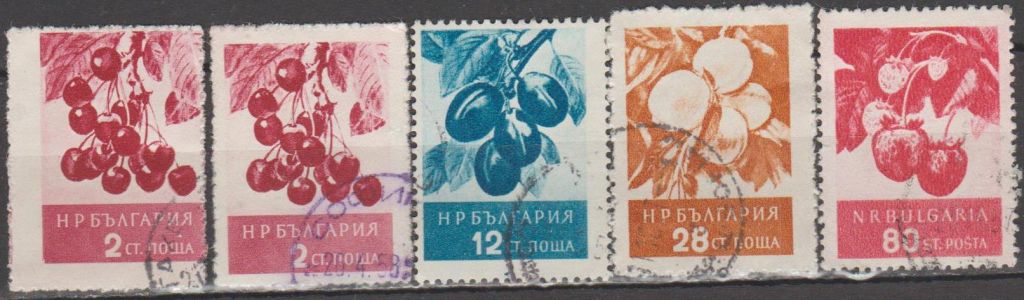 Болгария Болгарія 1956 флора фрукты - фото фото фото 0
