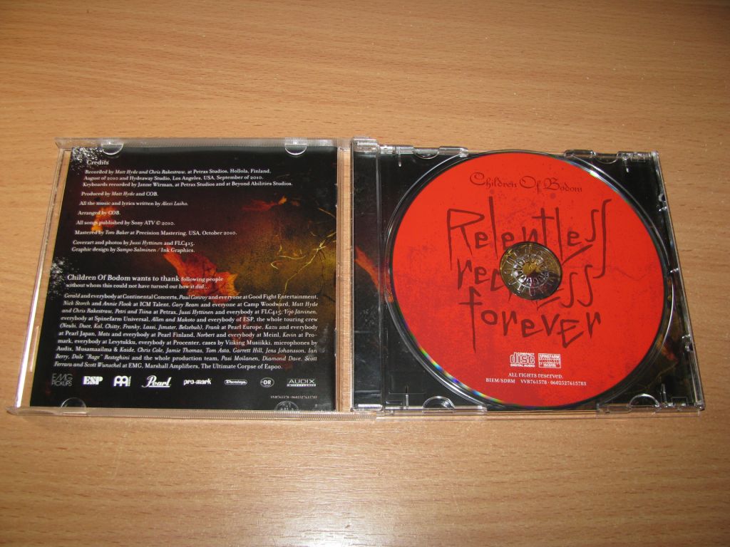 CHILDREN OF BODOM - Relentless Reckless Forever  (2011 Spinefarm 1st press) - фото фото фото 1