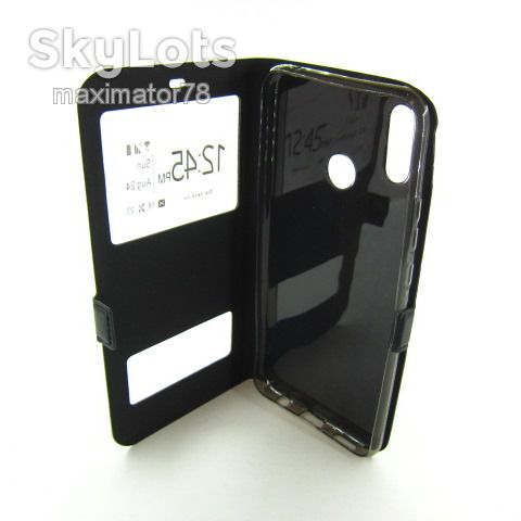 ЧЕХОЛ КНИЖКА ПОДСТАВКА SMART Huawei P Smart Plus (INE-LX1) черный - фото фото фото 2