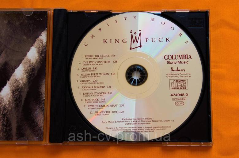 Музичний диск CD. CHRISTY MOORE - KING PUCK - фото фото фото 4