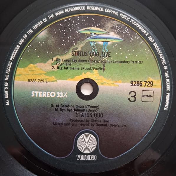 Status Quo 77 LIVE 2lp Holland G/F +2OIS Nm/Nm - фото фото фото 2
