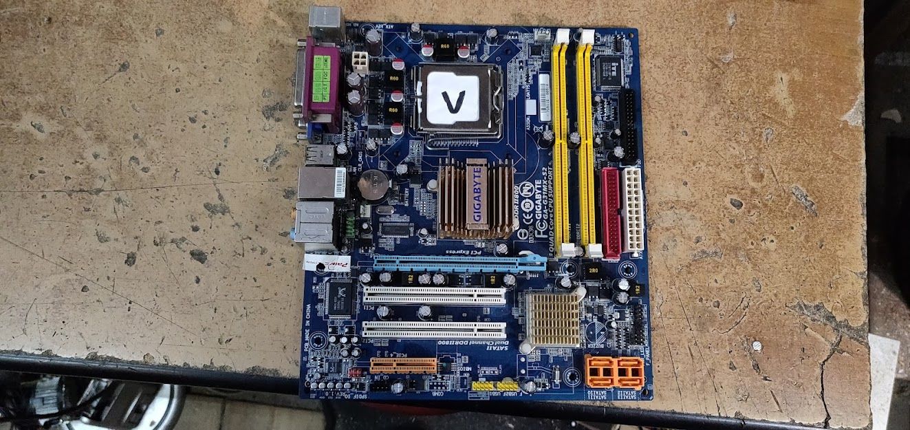 Мат. плата Gigabyte GA-G31MX-S2 rev1.0 LGA775 G31 PCI-E+SVGA+GbLAN SATA MicroATX 2DDR2 № 222211 - фото фото фото 0